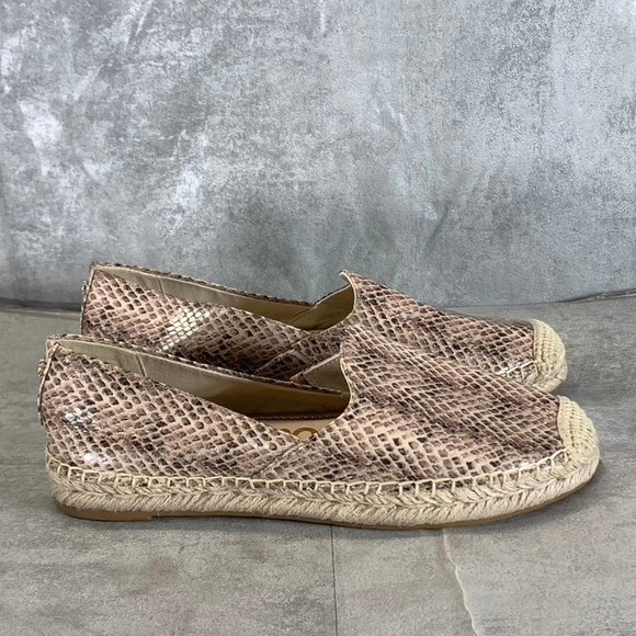 Sam Edelman Women's Sesame Embossed Leather Kesia Round-Toe